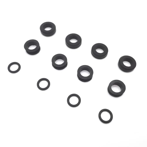 Image of Fuel Injector O-Ring Kit 4Pcs for Mazda Miata 1999-2005 | Set of 4 Fuel Injector O-Ring Kit, Injector Grommet and Insulator Seal Kit, for Mazda Miata 1999-2005, 8574-13-253