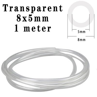 flexiable rubber Compressor Polyurethane Pipe Air Hose Pneumatic Pipe 4mm 6mm 8mm 10mm 12mm 14mm Fast High Pressure Hose OD4x2.5mm 10x6.5mm 1 Meter PU Pipe drain elastic (Color : 1 meter 8x5mm)