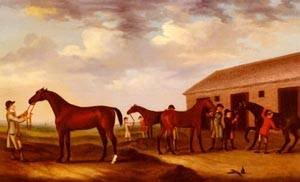 Peinture à l'huile de Francis Sartorius, reproduction d'art haut de gamme de chevaux