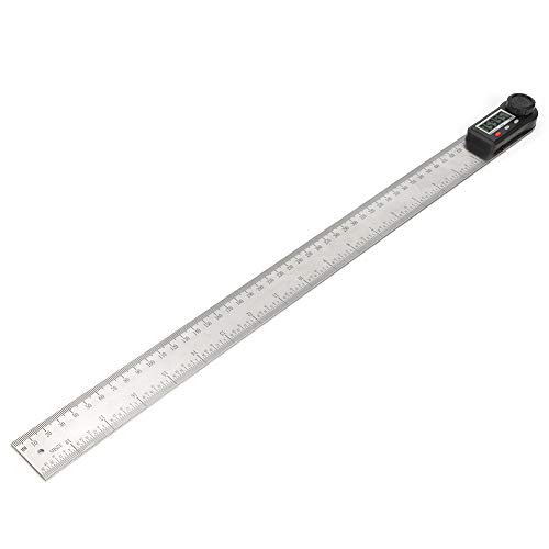 Compteur d'angle à affichage numérique 2 en 1 en acier inoxydable de 500 mm pour menuiserie