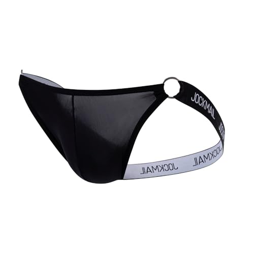 Men's Ice Silk Jockstrap Low Waist Breathable Thong Underwear Workout Jock Strap Comfortable Briefs for Men2