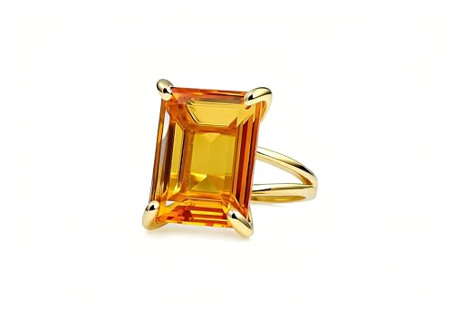 Bague de mode unique en citrine pour illuminer vos tenues et soirées habillées