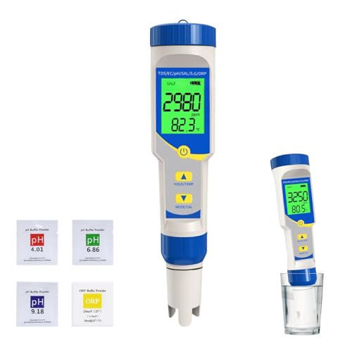 Compteur de sel pH ORP pour corriger l'eau trouble de piscine