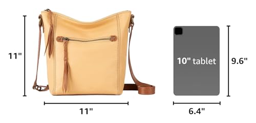 Image of The Sak Ashland Crossbody Purse - Women's Leather Handbag For Everyday & Travel - Cross Body With Adjustable Shoulder Strap