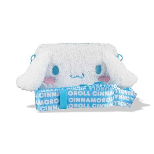 Sonix x Sanrio Plush Phone Wallet - Fuzzy Character Crossbody Bag Furry Phone Pouch Universal Smartphone Purse - Cinnamoroll