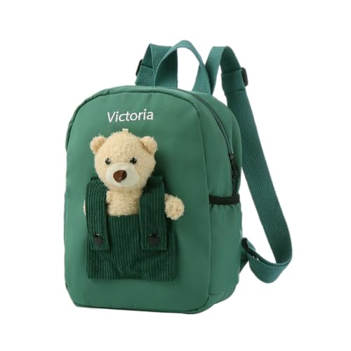 Glimmerday Sacs à dos Personnalisés pour Enfants, Cartables Mignons pour Filles de dessins animés avec des Nom Personnalisés, Sac ados Enfant Maternelle,...