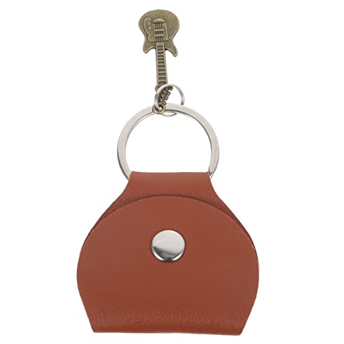 BESTonZON Guitar Pick Holder Keychain Reusable Plectrum Case Bag with Craftsmanship Portable Design for Easy Access Storage for Musicians and Guitar Enthusiasts