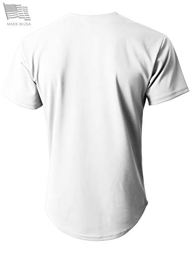 Ma Croix Mens Premium Button Down Baseball Jersey Team Uniform Hip Hop Urban Tee Shirt thumb #1