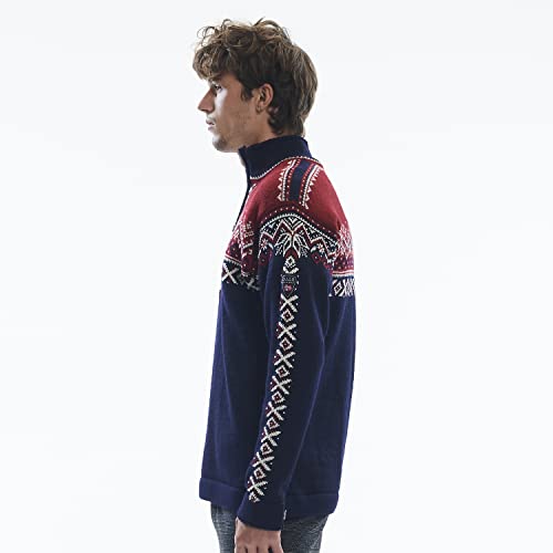 Image of Dale of Norway 140th Anniversary Men's Sweater - 100% Lightweight Wool Ski Sweater - Men's Sweaters and Pullovers