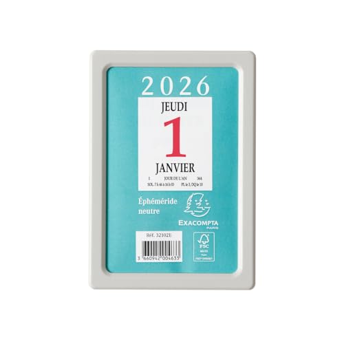 �N�I�o�f�B�X �G�O�U�R���^ �y2026�N�Łz ���߂���J�����_�[�i���jS�T�C�Y EXACOMPTA ex32102 �N�I�o�f�B�X �{�̃T�C�Y:10.4×7.2cm ���u��