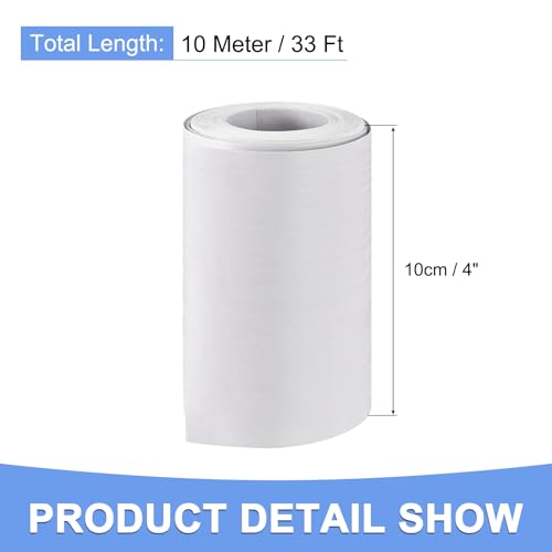 Image of Wood Grain Repair Tape - 1 Pack Self Adhesive Wood Tape Fits for Tables Doors Window Floor Furniture Renovation - PVC Durable Multi-Use Adhesive Patch - (3.9-inch x 33-ft White)