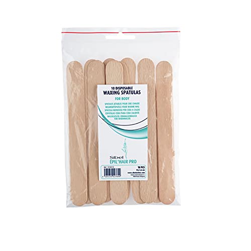 Sibel Spatules pour Cire Chaude en Bois Jetables 15cm x10