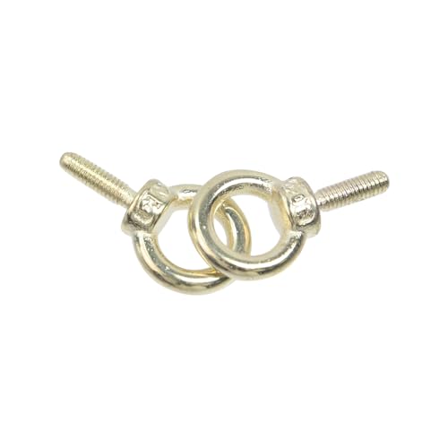 Image of Antrader M3 Lifting Eye Bolts,6Pcs Stainless Steel Machinery Shoulder Lifting Eye Bolt,Gold