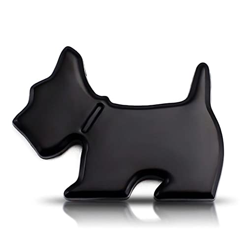 Image of YSY Head Front Dog Emblem Totem Logo Badge Car Sticker Auto Decoration Car Body Decal Automobile Accessories (Dog Black)