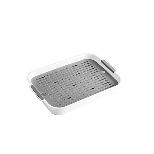 Gigicloud Rabbit Litter Box with Grate, 10.5 x 7.2 Inch Guinea Pig Litter Pan Anti-turnover Pet Toilet Potty Trainer Corner Guinea Pig Training Pan Cage with Toilet Tray For Rabbit Chinchilla Guinea