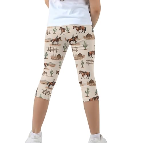 Short Athletic Leggings Girls Pants Yoga Leggings3