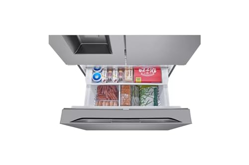 LG LRYXC2606S 25.5 Cu. Ft. Stainless Steel French Door Counter Depth Smart Refrigerator on Fridge.com
