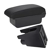 Mittelarmlehne Armlehne Für Peugeot 107 Armlehnenbox Autozubehörladen Innenausstattung(C2 Black line NO USB)