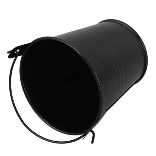 VILLCASE Cubo para Barbacoa de Metal Duradero Cubo de Aceite para Grasa de Parrilla para Uso al Aire Jardines y Terrazas