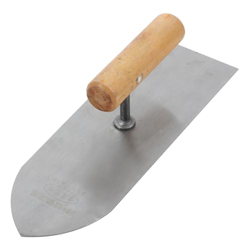 FOYTOKI Paleta Inoxidable para Acabado de Hormigón con Mango de Herramienta Manual Versátil para Enlucido y Reparación de Mampostería y Duradera para Interiores y Exteriores