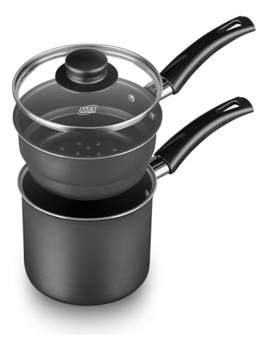 Cuscuzeira Antiaderente com Tampa de Vidro, 1 Litro, 12cm, Individual