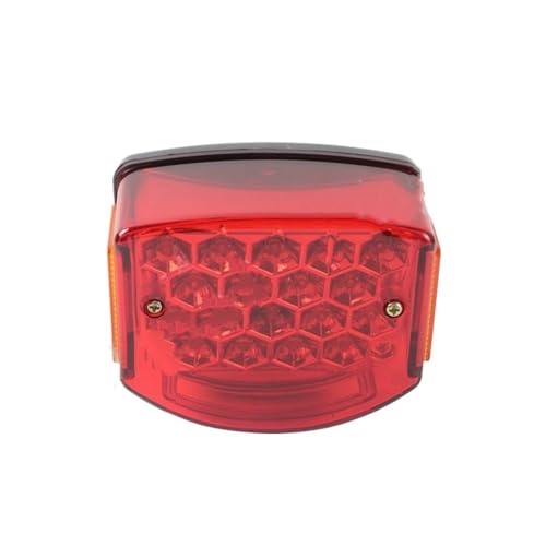 Feu arrière LED rouge moto Minsk 125cc et Carpates 50cc avec éclairage plaque blanc