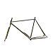 Bike Frame Single Speed Bicycle Frameset Steel Material Fixie Commuter Cycling(56cm(180-190cm))
