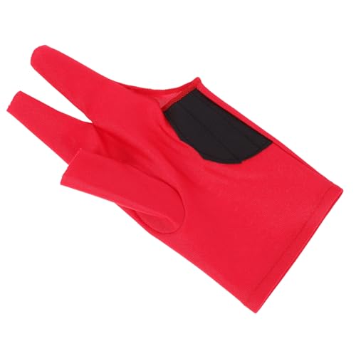 HANABASS Elastic Billiard Gloves Snooker Cue Glove Left Hand Three-Finger Billiards Wear-Resistant Comfortable Protective Table Game Supplies
