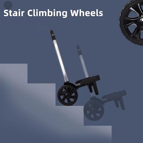 Faltbarer Rucksack-Wagen mit stabilen Tankrädern, Aluminium-Alloy Gepäckwagen mit Kantenschutz, Universal-Handwagen für Rucksäcke, Lunch-Rucksäcke, Golftaschen, ideal für Schule und Reisen