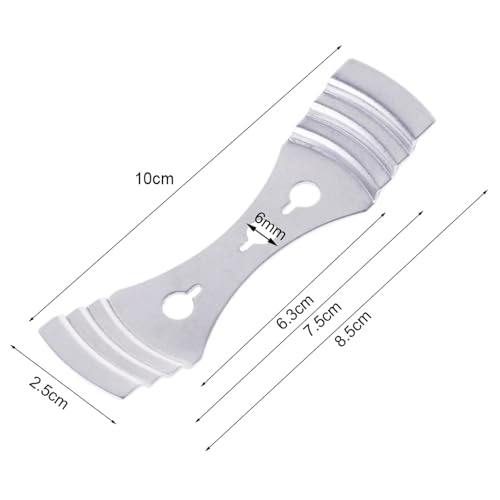 Soportes para Mechas de Velas 10-Pack Acero Inoxidable Plata miniatura 6