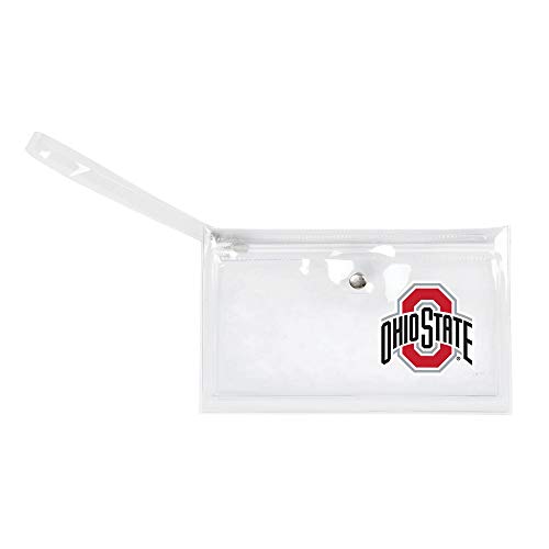 Image of Littlearth - LIWXY NCAA Ohio State Buckeyes Unisex Ncaancaa Ticket Wristlet, Clear, 9 inch by 5.25 inch