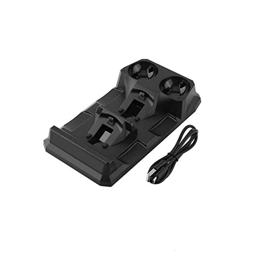 PS4 Controller Charger, Fast Twin USB Charging Dock Display Stand, för Playstation/PS Move / PS4 Controller