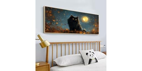 Kit broderie diamant complet le chat noir 60 x 120 cm peinture strass DIY - 2