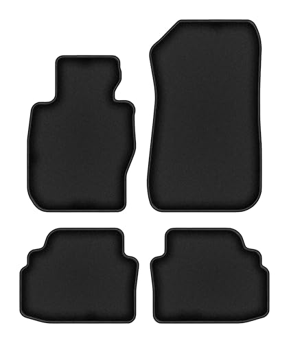 Tapis de sol BMW 3 E92 xDrive Coupé - Set de 4 pièces en caoutchouc noir sur mesure