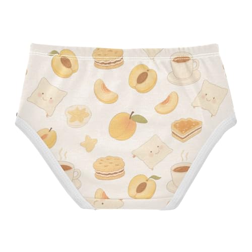 Girls' Underwear Peach Coffee Toddle Brief Panties 2-8 Years 203007442
