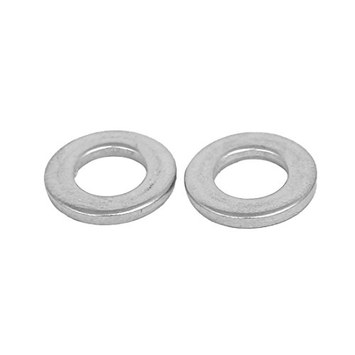Sourcingmap M6x12mmx1.6mm 316 Stainless Steel Flat Washers Gasket Fastener 100pcs - Image 2