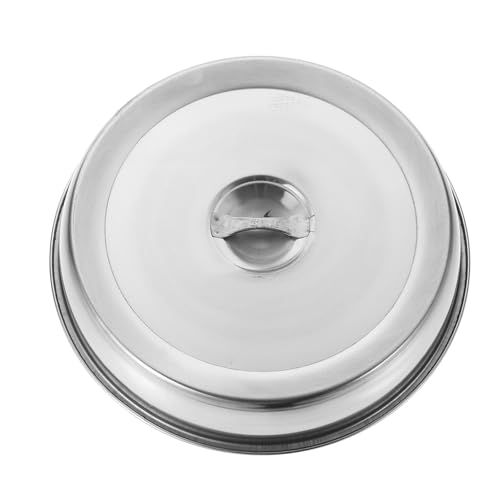 KAILIKETIY Tapa y Concentradora de Calor Resistente al Protectora de Alimentos Redonda de Acero Inoxidable Adecuado para Barbacoa al Aire Libre y Uso Interior