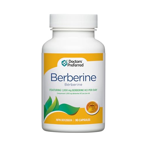 DOCTORS' PREFERRED Berberine Clinical Grade Supplement - Doctor Formulated | 1500 mg per Daily Serving | 30-Day Supply
