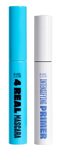 Babe Original Prime & Define Kit Intensifying Lash & Mascara Primer with 4 Real Mascara