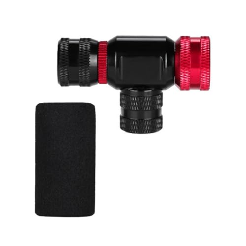 Cabezal inflador de CO2 de repuesto para bicicleta de montaña, bombas de bombeo rápido con funda aislada, inflador de neumáticos de bicicleta de CO2