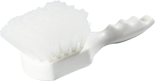 Image of SPARTA 4054200 Nylon Dish Scrub Brush, Utility Brush, Cleaning Brush With Hanging Hole For Kitchen, Restaurant, Home , 8 Inches, White, (Pack of 12)