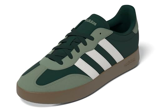 adidas Uomo BARREDA Shoes, Aurora Ivy/Core White/Silver Green, 37 1/3 EU