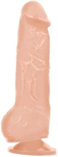 Topco Sales Wildfire Star Performer Series Heartthrob 7.5" Inch. Cock Dildo Dong - REALISTIC Tip, Balls and Firm Shaft - Waterproof - Harness Compatible Suction Cup Base
