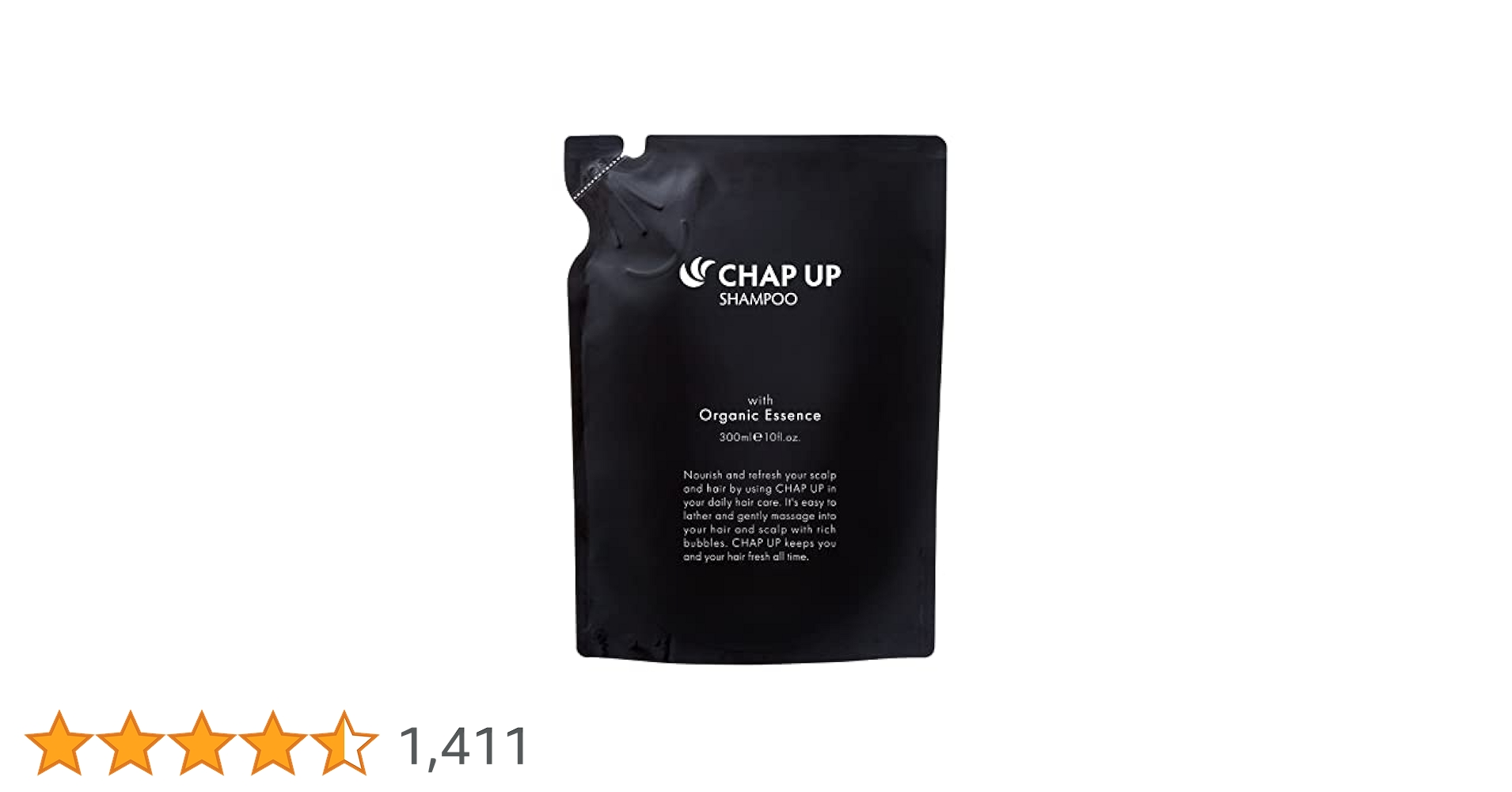 CHAP UP シャンプー本体＋詰め替え2袋 楽天市場】【10％ポイント還元☆9/18 9:59まで】【全額返金保証