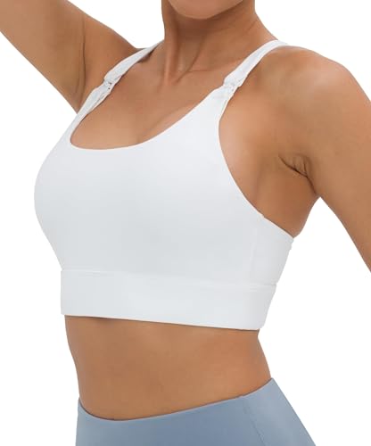 Foucome Nursing Bras for Breastfeeding Racerback Maternity Sports Bra Workout Yoga Pregnancy Bra3