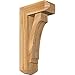 Ekena Millwork BKT0604X14X26IMP04RWR Imperial Craftsman Rough Sawn Bracket w/Offset Brace, Western Red Cedar