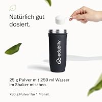 edubily® Whey Protein Isolat - Laktosefrei - Sehr gut lösliches Eiweißpulver ohne Kohlenhydrate & Zucker - Aus irischer Weidehaltung (750 g, Banane) – Ansicht 6