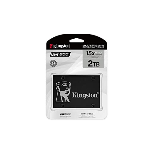 Kingston KC600 SSD SKC600/2048 SSD Interno 2.5" SATA Rev 3.0, 3D TLC, Crittografia XTS AES a 256-bit - Immagine 2