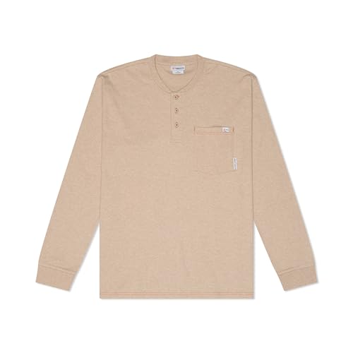 Rasco FR Khaki Henley T-Shirt 100% Preshrunk Cotton NFPA 2112 Large