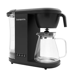Bonavita ENTHUSIAST Matte Black 8-Cup PERFORMANCE Coffee Brewer w/Removable Water Tank and Glass Carafe Bonavita ENTHUSIAST Matte Black 8 Cup PERFORMANCE Coffee Brewer wRemovable Water Tank and Glass Carafe